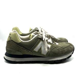 New Balance 574 Olive Green Sneakers
